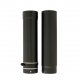 500mm 2 Part Adjustable Pipe 5" (125mm) - Matt Black