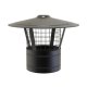 5" (125mm) Rain Cap with Birdguard - TW Pro Black