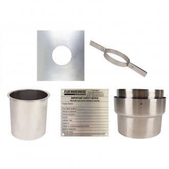 8" (200mm) Kit 1 (Top Plate and Clamp Chimney Liner Installation)