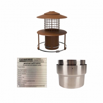 6" (150mm) Kit 7 (Installation Kit with Terracotta Hanging Cowl)