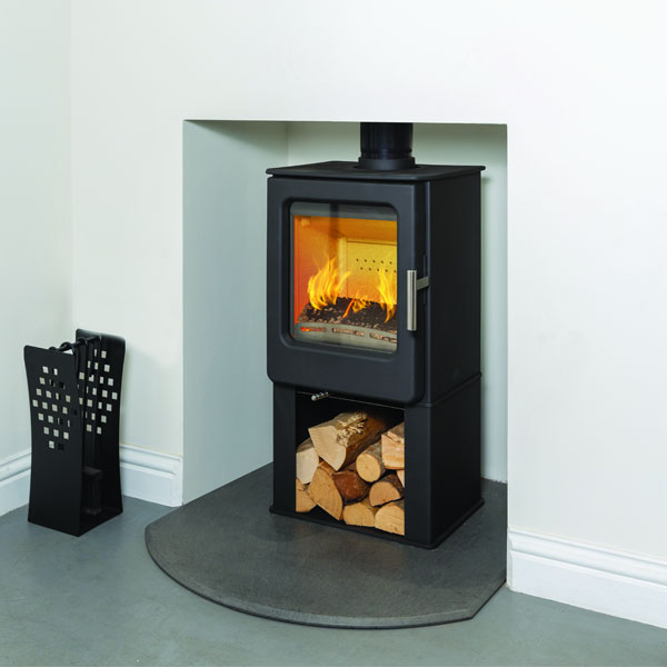 Mendip Ashcott 4.7kw Defra Wood Burning Stove With Log Store [TSTVCMF